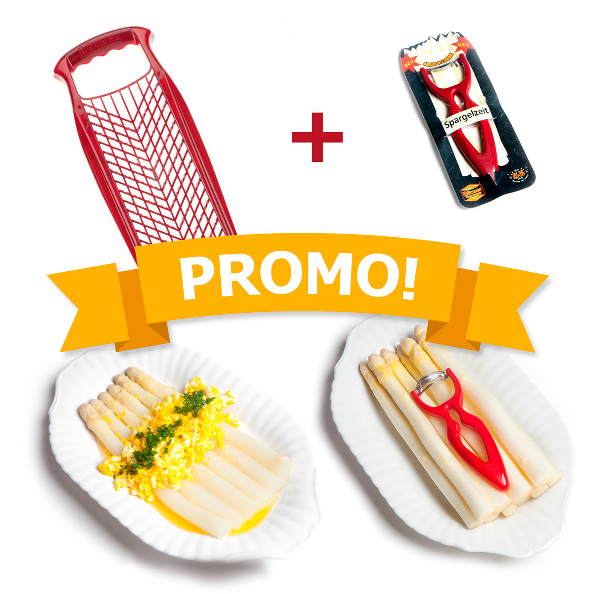 Promo | Eplucheur d'asperges + Râpe à noix de muscade
